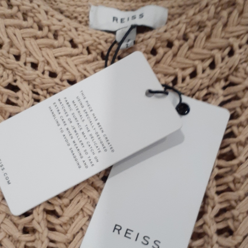 Reiss Silive open-knit cotton jumper - Picture 7 of 11